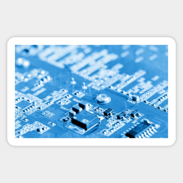 Circuit board (F006/8593) Sticker by SciencePhoto